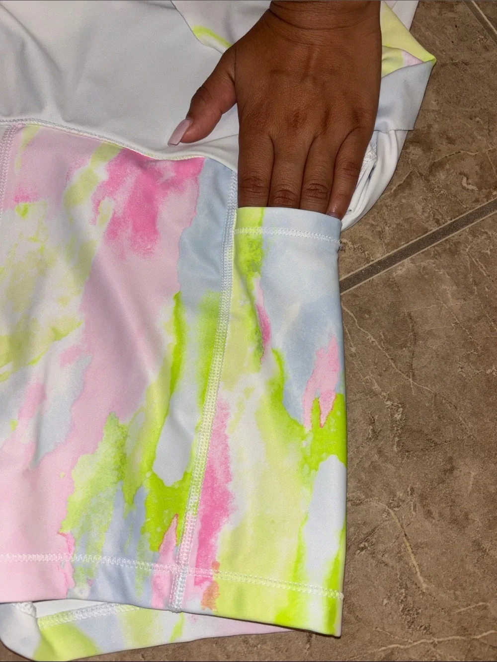 Old Navy Pastel Watercolor 2-piece set in Pink, Blue & Lime